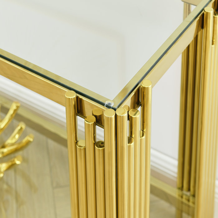 Everly Quinn 55.1 Console Table Wayfair